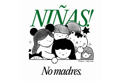 NIÑAS! No madres. characters feminism feminist illustration illustration art illustration design illustrator international womens day march 8 procreate