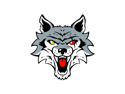 Wolf Logo background character design fantasy graphic design illustration logo