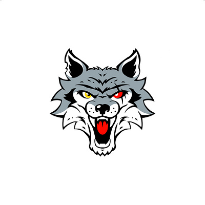 Wolf Logo background character design fantasy graphic design illustration logo