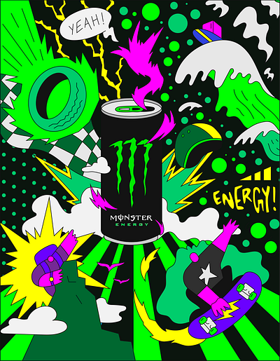 Poster - Monster (concept) character design design digital art digital illustration graphic design illustration poster