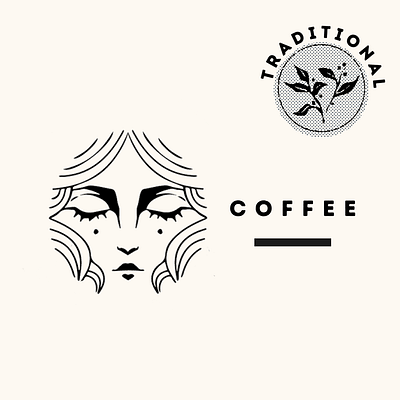 Personal project, logo (Available for purchase) branding card coffee design facelogo graphic design illustration ladylogo logo packaging plant tradicional vector