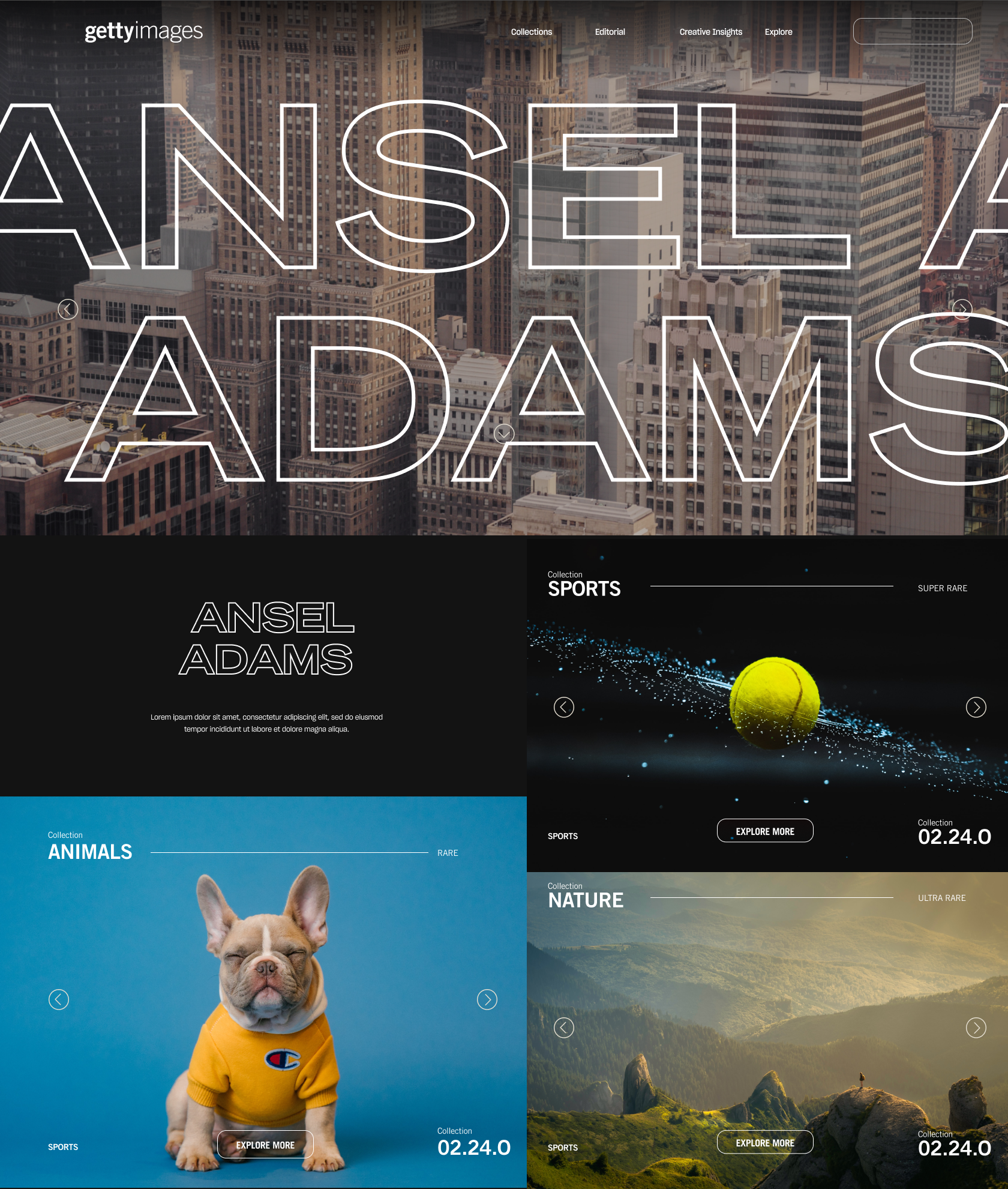 GettyNFT design ui web