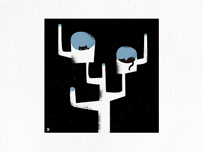 Treehouse graphic design illustration