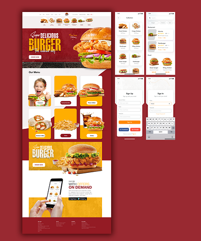 UI/UX RESTURANT APP & WEBSITE app creative creative design design dribbble figma food mobile app graphic design moplie app ui ux webdesign xd