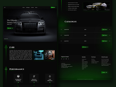 Magenta Snapper- Luxury Car Website UI Design adobe xd car figma landing page ui ui design ux ux design web design website design