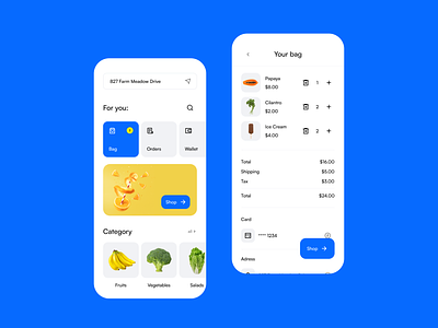Weekly 10 app application category delivery design food healthy interface layout market mercado modern order shop ui ux