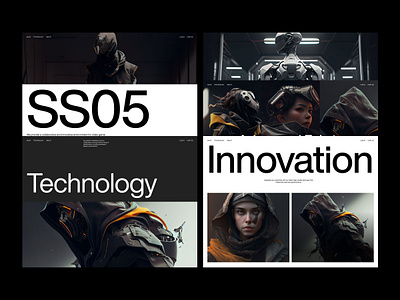 CS05 Visual Exploration 3d design ai animation futuristic gaming minimal modern nft sci fi typography uiux website
