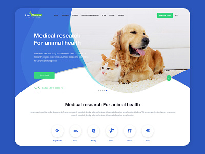 Interpharma Pets Medical Website adobexd