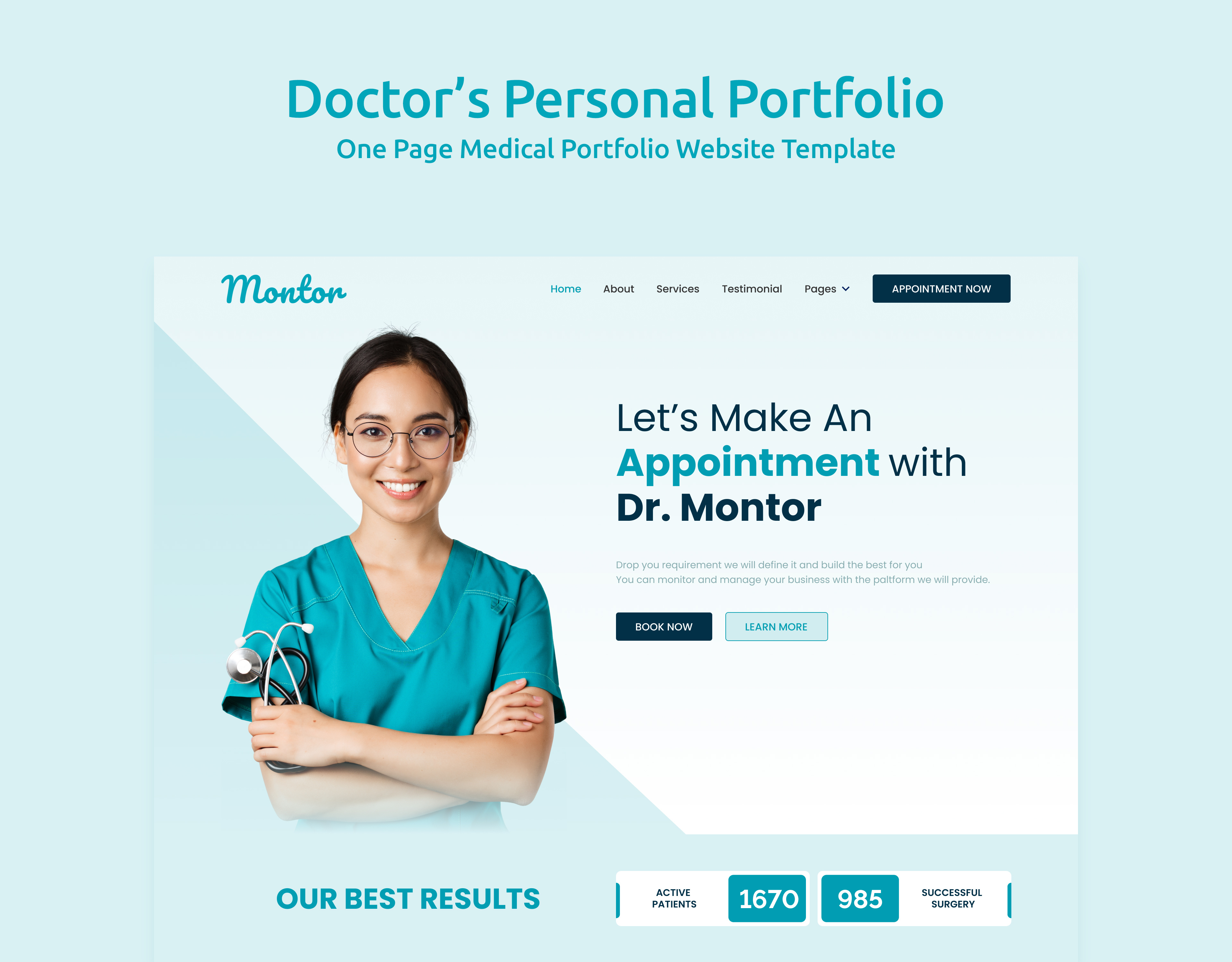 Example of Portfolio Design For Professionals
