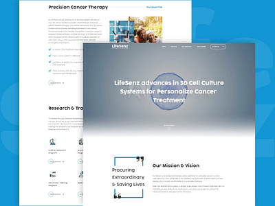 LifeSenz - Website Landing Page branding design graphic design logo minimal ui