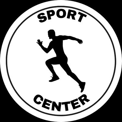 Sport Center Logo health lifestyle logo running sport sport center sport center logo