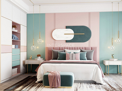 Color Block Bedroom Design Malaysia - Interspace bedroom interior home renovation malaysia interior design interior design selangor