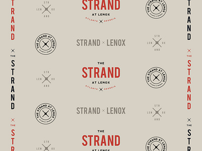 Strand at Lenox Brand branding design graphic design logo