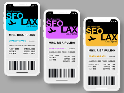 DailyUI 024 boarding pass design boarding pass ui branding daily ui 024 daily ui 24 dailyui dailyui024 design mobile ui mobile ui design mobileui ui ui designer