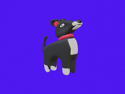 Cipolla Mystic Dog 3d 3dart 3dmodeling blender blenderart design dog
