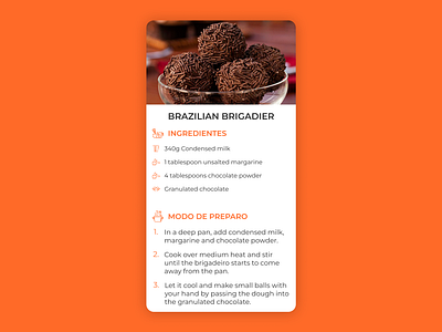 #DailyUI - #040 - Recipe dailyui design ui ux