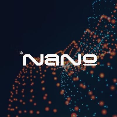 NANO wordmark modern logo branding design graphic design logo logo folio logodesign logotype
