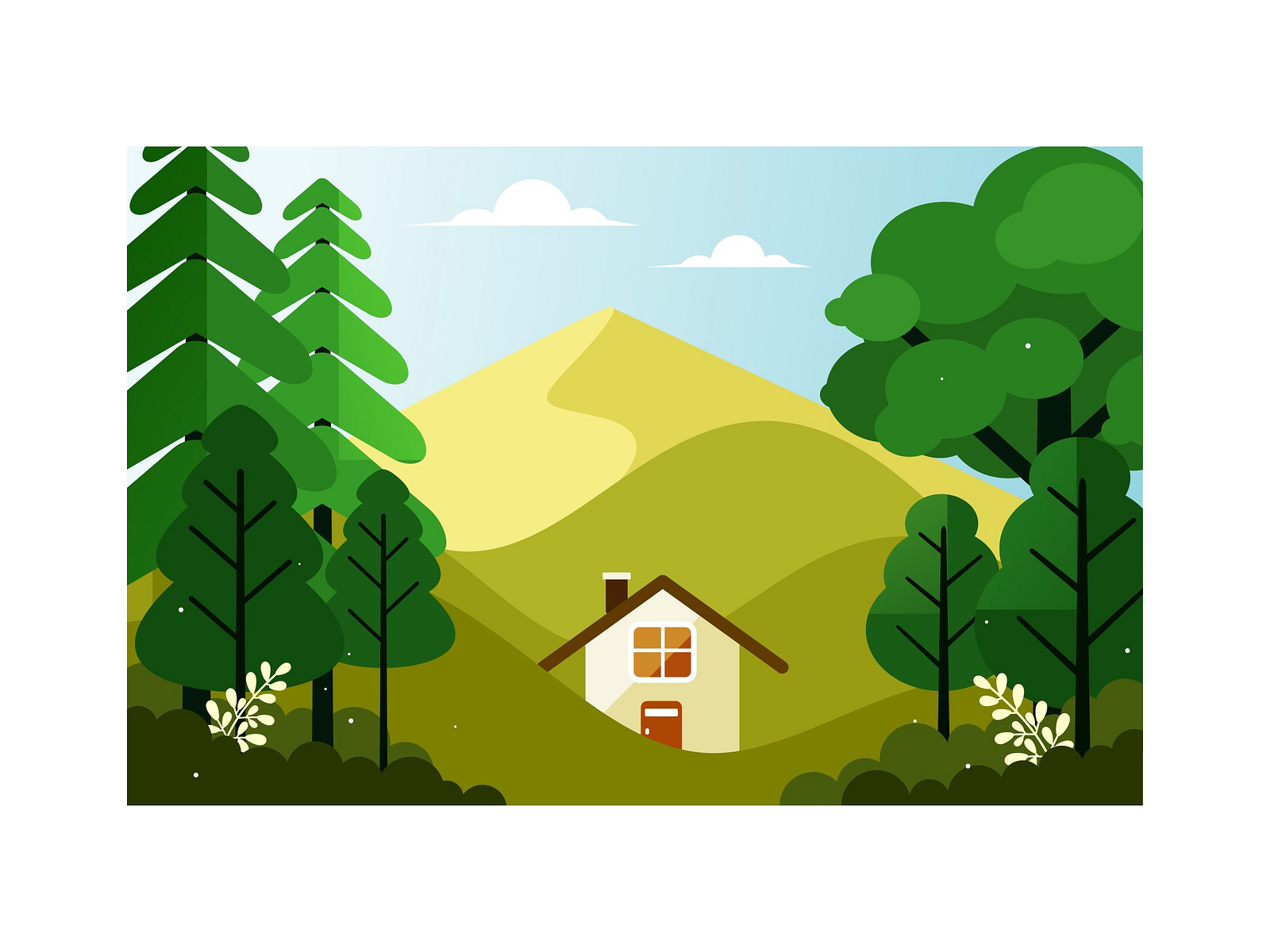 small-house-in-the-mountains-in-autumn-by-ianmikraz-on-dribbble