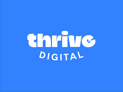 Thrive Digital Logo branding design graphic design logo