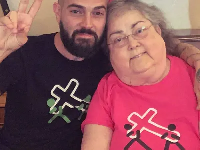 Help your parents carry on. Love you mom! carry on cross faith family happy hope joy love mom momma mothers day peace shirt shirts son tshirt tshirts