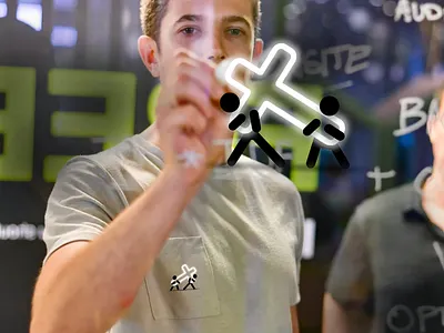 Help people come up with solutions. algorithm algorithms algorythm algorythms alpha big carry on clear concept draw help mark zuckerberg opacity opaque people solutions tech think transparent white board