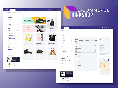 Website E-Commerce Thinkshop! branding e commerce ecommerce graphic design logo motion graphics ui