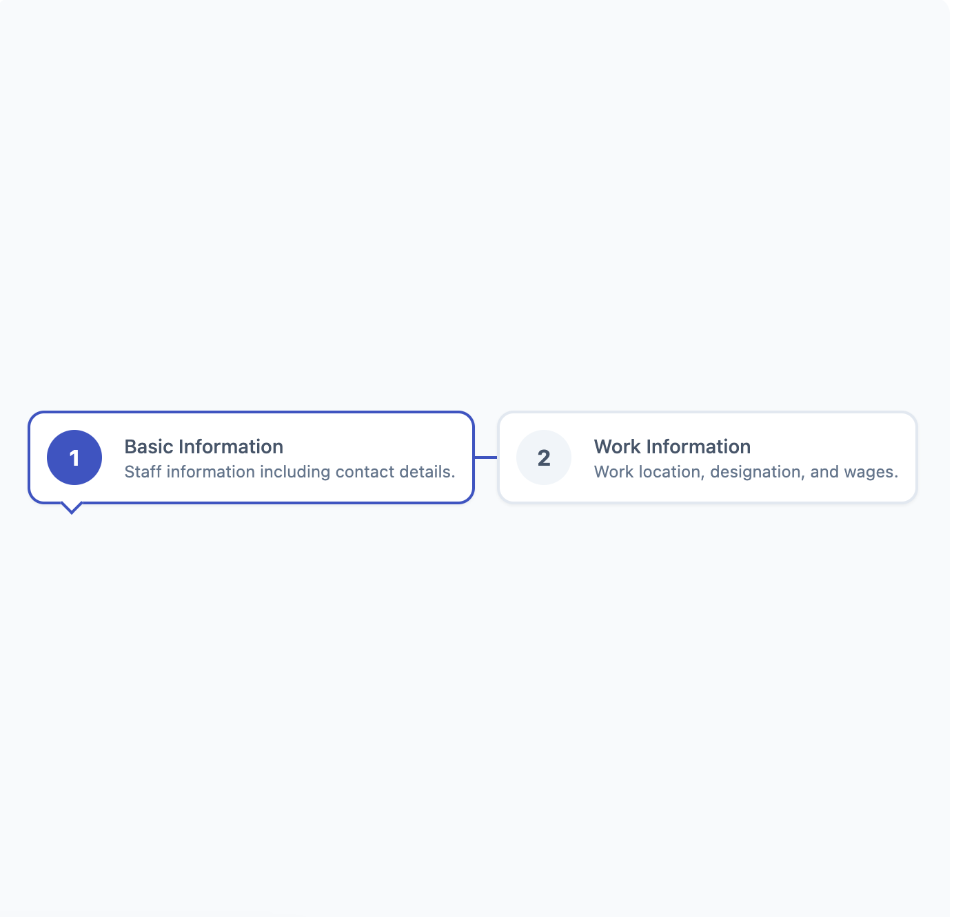 Form Steps clean form form steps simple steps tailwind ui