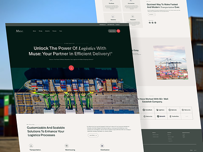 Logistics Website Design. cargo cargo service cargo shiping expedition homepage landing page logistics package s ship shipment tracking transportation truck trucking ui uiux user interface web website design