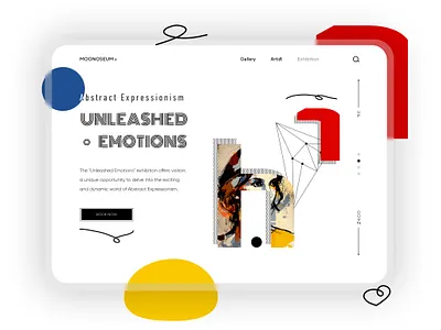 DailyUI #003: Landing Page ai branding dailyui design gallery illustration landing landingpage logo midjourney museum page ui ux web website