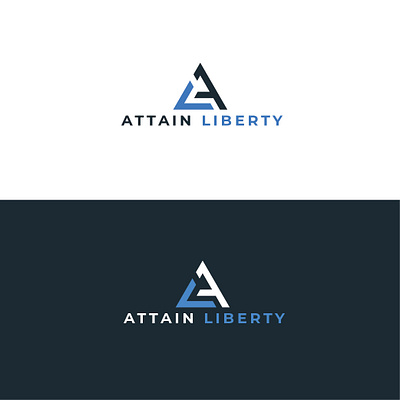 ATTAIN LIBERTY LOGO al letter logo logo minimal logo modern logo text logo