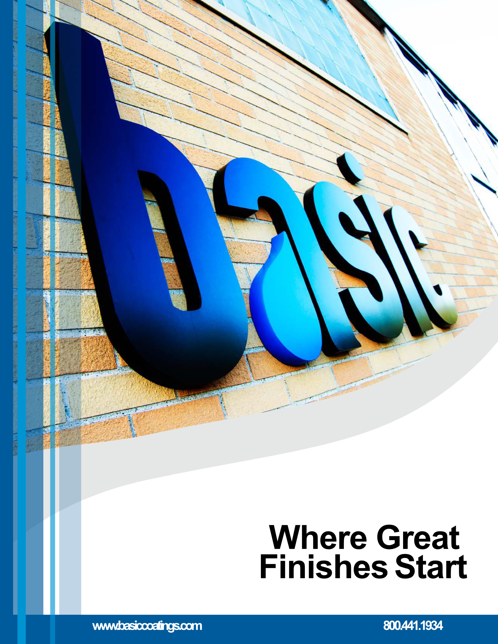 Example of Basic Coatings Corporate Brochure