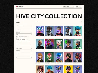 NFT Landing Page ai art clean collection crypto cryptoart design landing page minimal nft nftart tm22b ui uiux web web design web3 website