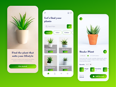 Plant Shop Mobile App e commerce efatuix eftiar ios kitty uix mobile mobile design plant plant design mobile app plant eccomerce plant mobile app design plant shop app plant shop design plant shop mobile app shop app store ui uidesign uiuxdesign ux