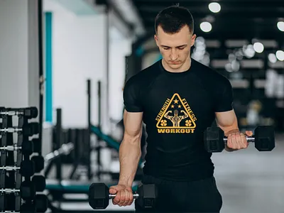 Workout T-shirt Design custom t shirt design design fitness t shirt illustration t shirt design typography t shirt vintage t shirt