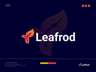 Leafrod logo| logo design| modern logo logodesignspecialist