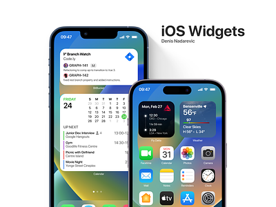 Modern iOS Widgets apple design figma ios ios widgets iphone mobile ui ux widgets