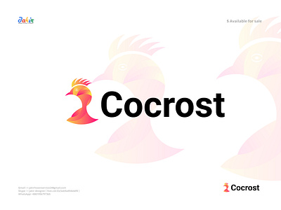 Cocrost logo design| chicken logo logodesignspecialist