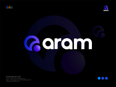 aram logo | tech logo| modern logo| minimal logoUnused available logodesignspecialist