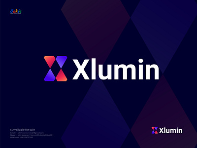 Xlumin logo | logo design | graphicdesign jakirdesigner logo design logodesignspecialist newlogo ui