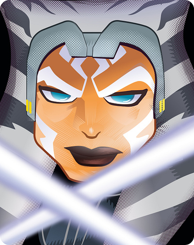 Ahsoka Tano design illustration illustration art illustrations sticker