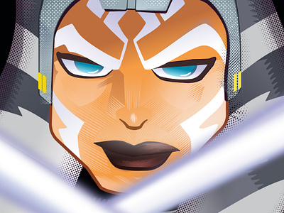 Ahsoka Tano design illustration illustration art illustrations sticker