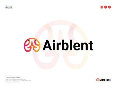 Airblent logo design| modern logo design graphicdesign