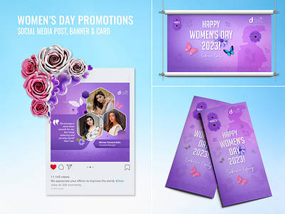 Women's Day Promotion Design branding design gender equality graphic design nioalid women leaders womens empowerment womens rights
