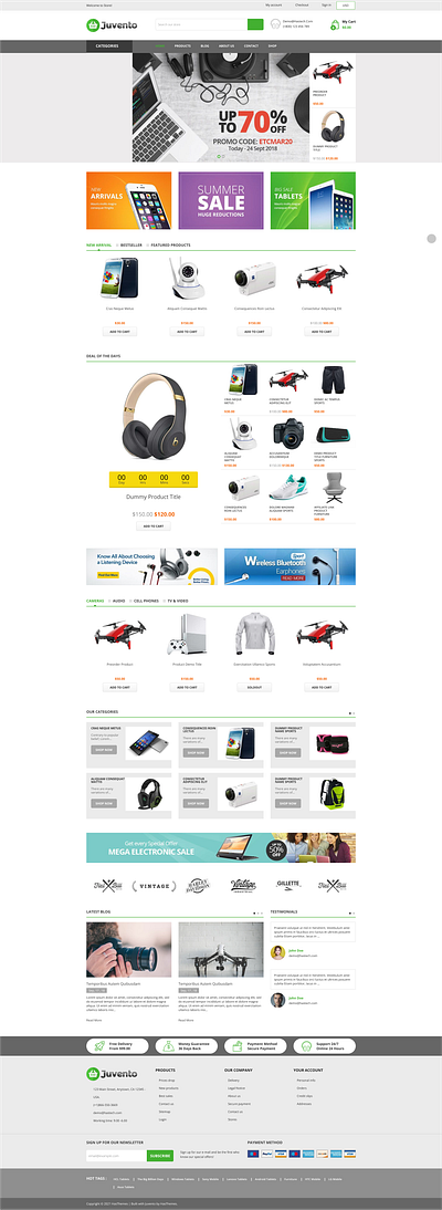 Juvento E Commerce Website Design design ui