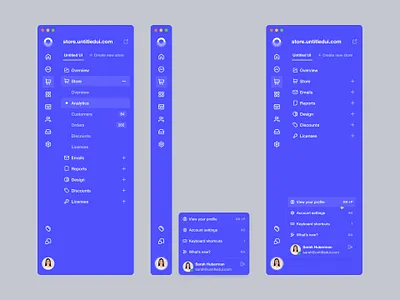 Dual-tier sidebar navigation — Untitled UI dashboard dual tier nav dual tier navigation menu minimal minimalism navigation product design side bar side menu side nav side navigation sidebar sidenav ui design user interface ux design