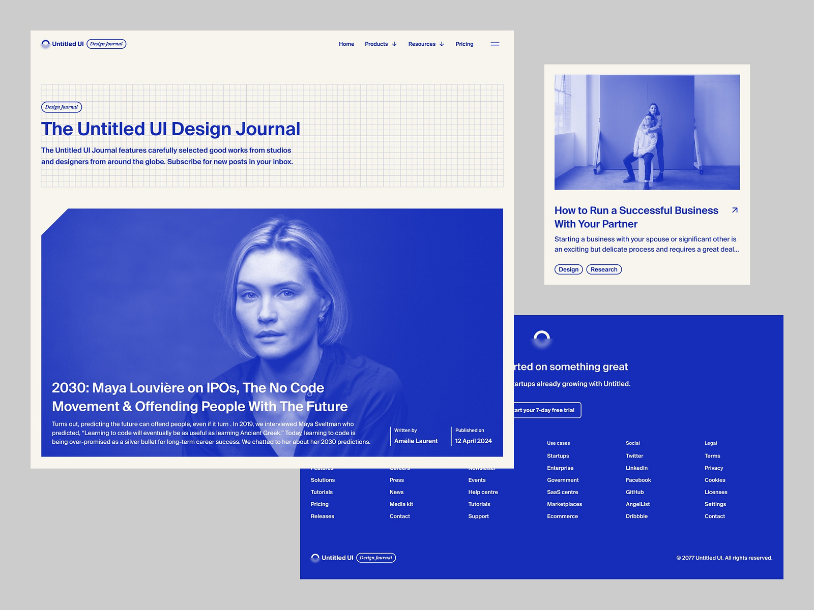 Minimal blog post — Untitled UI by Jordan Hughes® on Dribbble