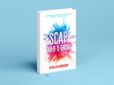 Escape the 9-5 Grind Book Cover Design branding cover book cover design depression design flat illustration logo ui vector
