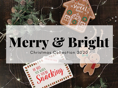 Merry & Bright Collection christmas design graphic design home decor illustration product design