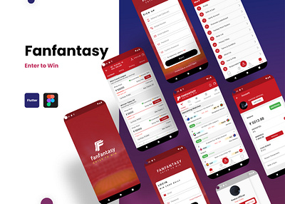 Cricket Fantasy App 3d branding flutter graphic design motion graphics ui