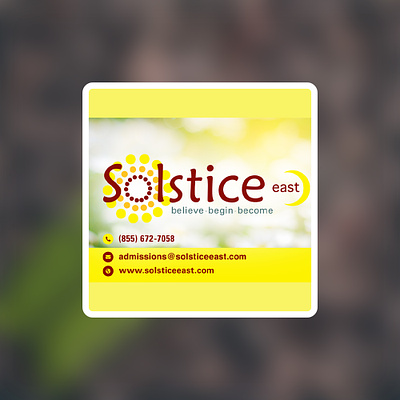 Solstice East graphic design logo